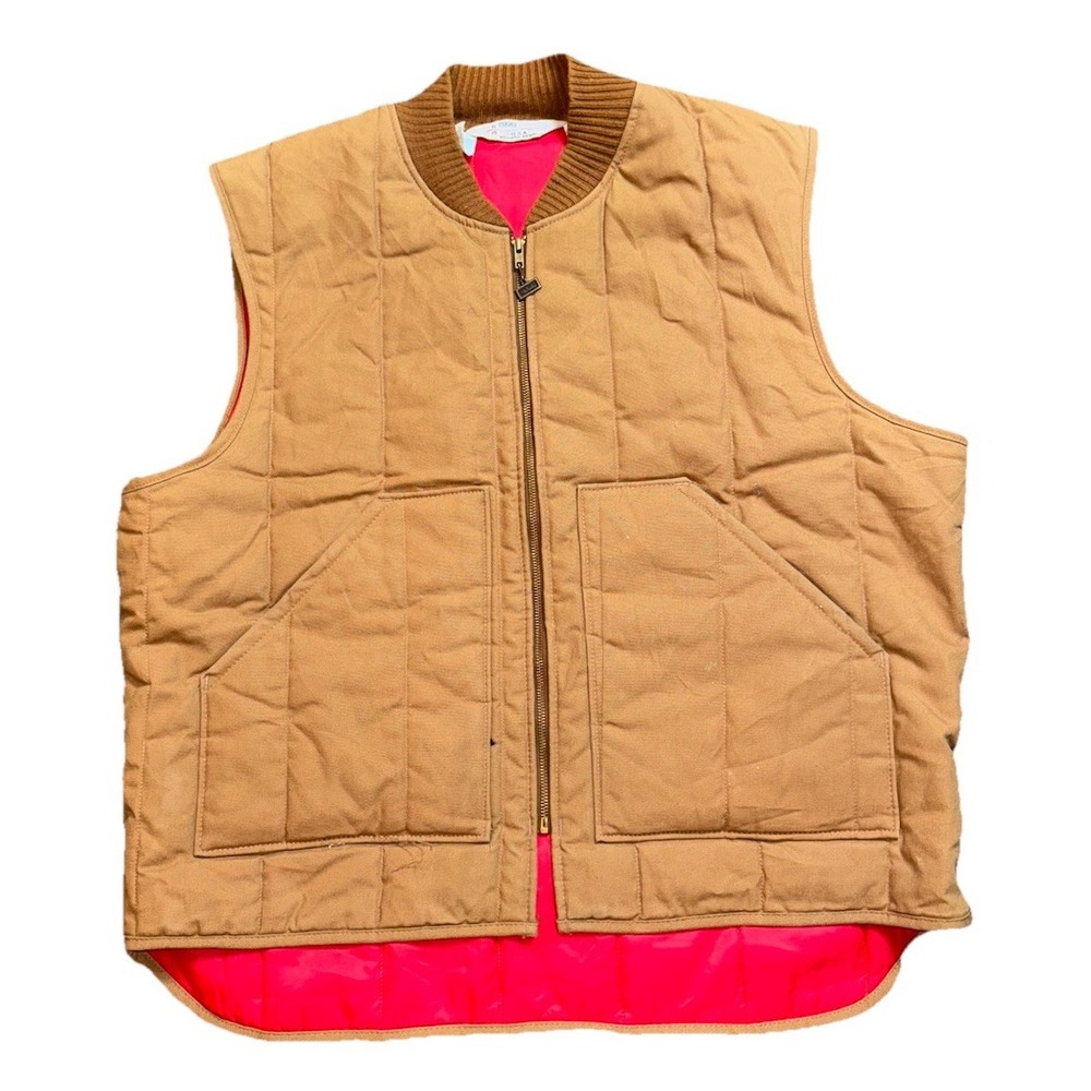 Vintage Walls Blizzard Pruf Insulated Cotton Canvas Duck Vest USA‎ Men 2XL
